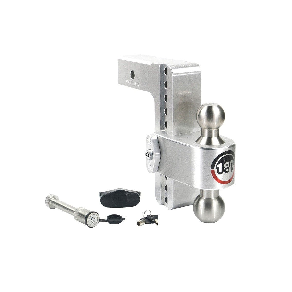 Weigh Safe Qualifies for Free Shipping Weigh Safe 180 Drop Hitch with SS Tow Ball 8" Drop for 2.5" & WS05 #LTB8-2.5-KA