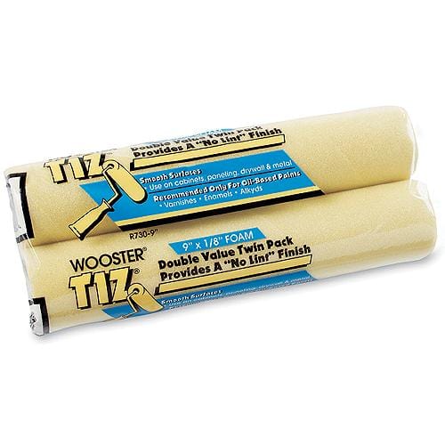Wooster Brush Qualifies for Free Shipping Wooster Brush 9" Foam Cover Tiz Twin Pack #R7309