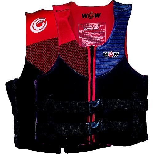 WOW World of Watersports Qualifies for Free Shipping WOW World of Watersports Adult Univ Red PFD M/L #23-WLV-4966