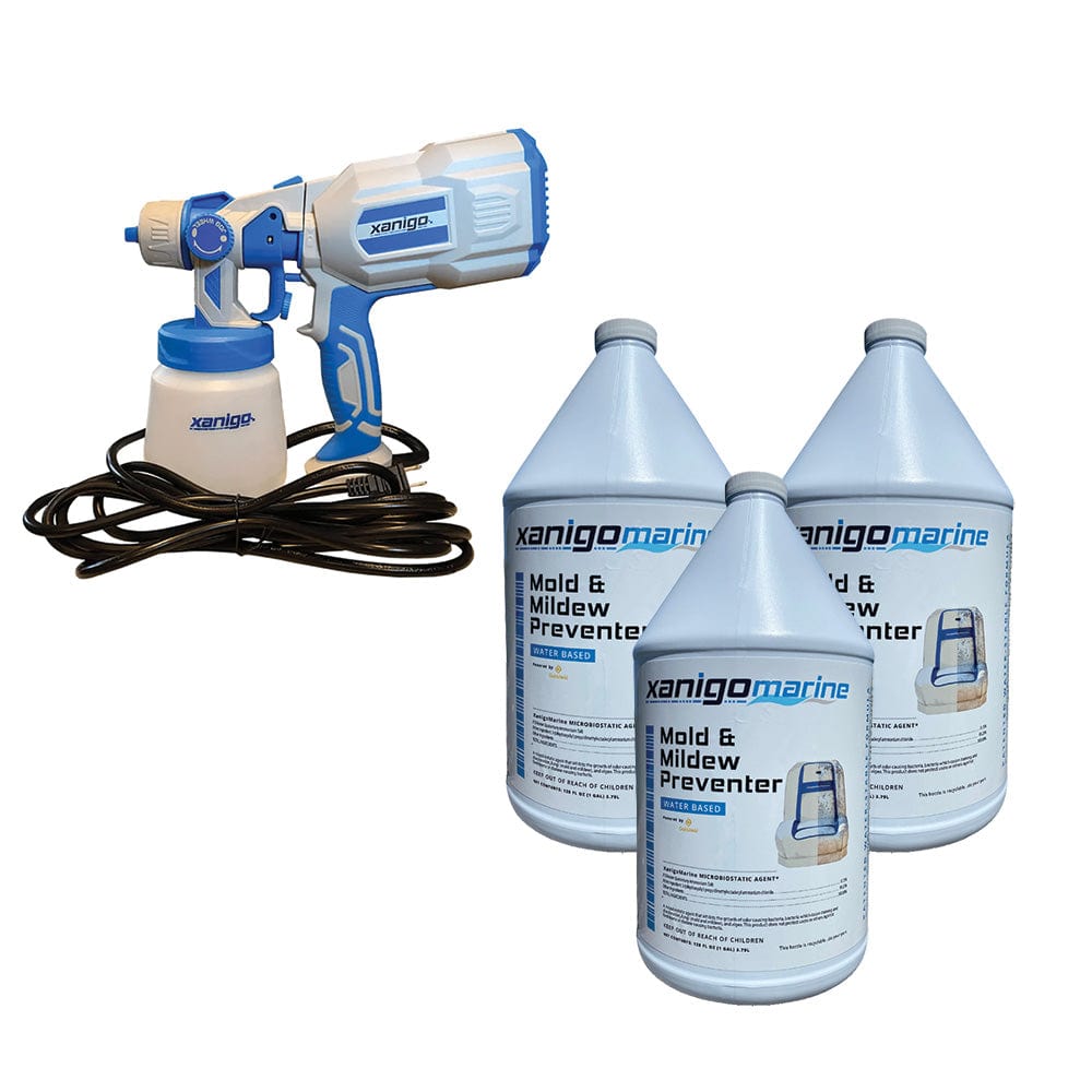 Xanigo Marine Qualifies for Free Shipping Xanigo Marine Mold & Mildew Preventer 3 Gallon & Atomizer #XMMMP3G/ATOMIZER