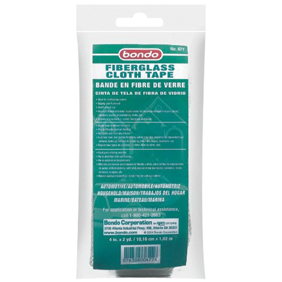 3M Marine Qualifies for Free Shipping 3M Bondo Fiberglass Cloth Tape 4" 72" #477