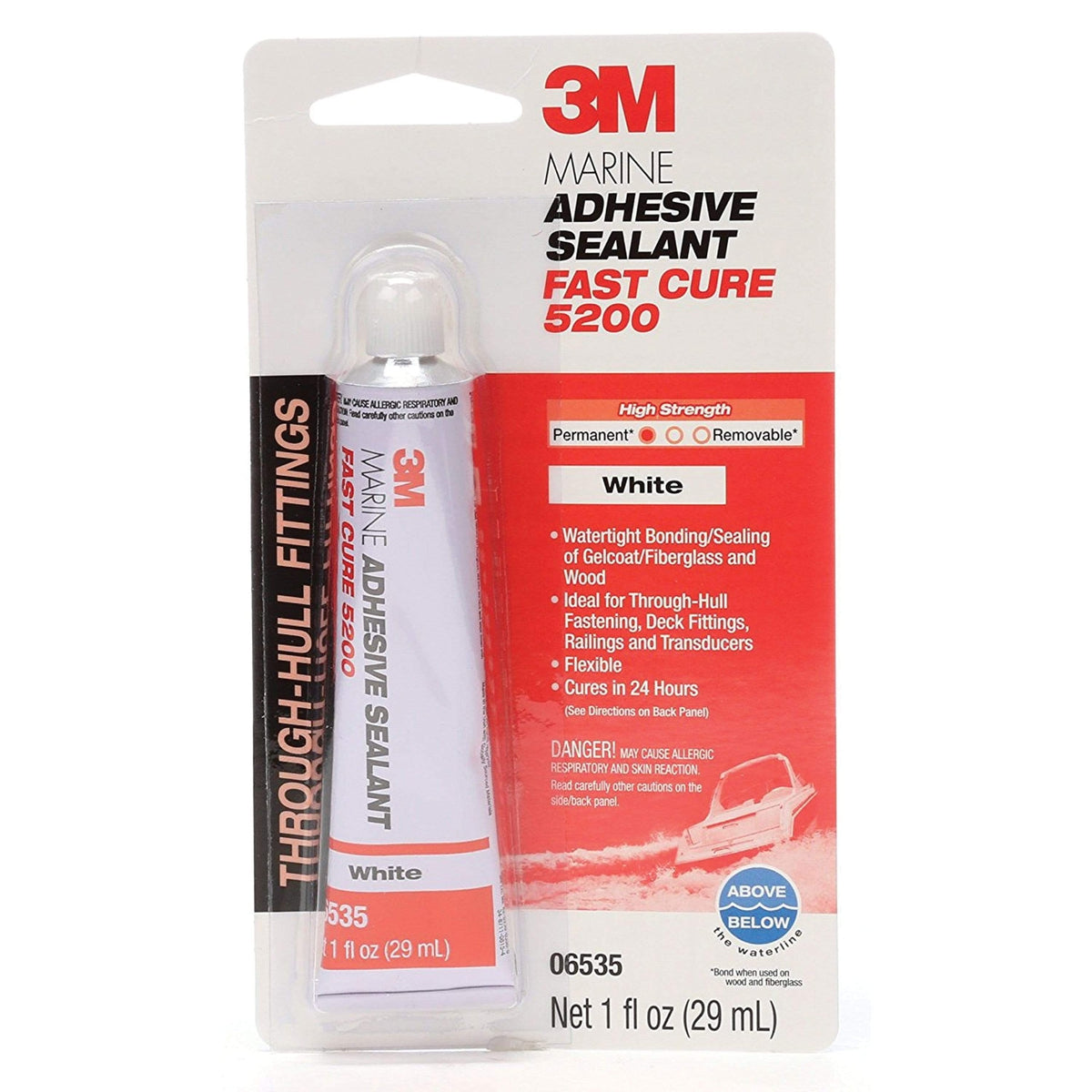 3M Marine Qualifies for Free Shipping 3M Marine Adhesive Sealant 5200 Fast Cure 1 oz White #06535