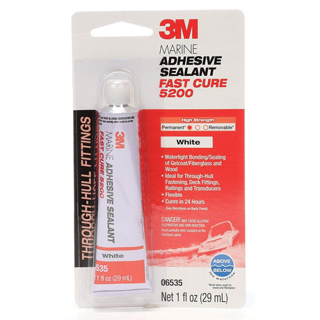 3M Marine Qualifies for Free Shipping 3M Marine Adhesive Sealant 5200 Fast Cure 1 oz White #06535
