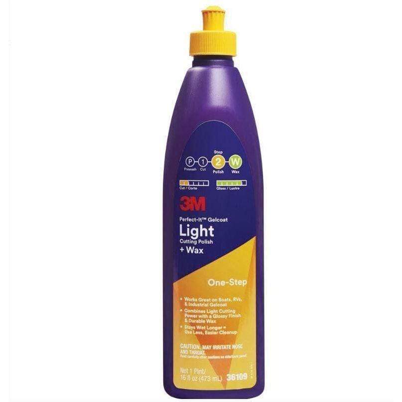 3M Marine Qualifies for Free Shipping 3M Marine Polish+Wax-Perfect-It Light Pint #36109