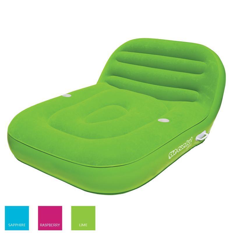 AIRHEAD Sun Comfort Double Chaise Lounge Lime #AHSC-010