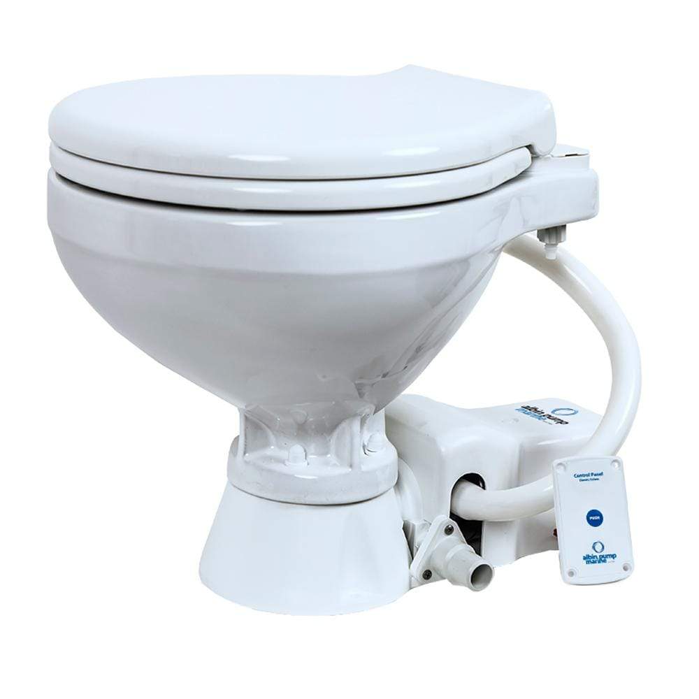 Albin Pump Marine Not Qualified for Free Shipping Albin Pump Marine Toilet Standard Electric EVO Compact #07-02-004