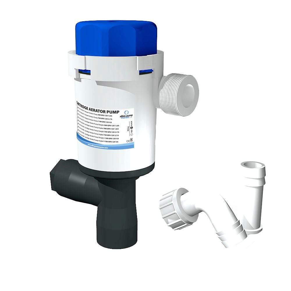 Albin Pump Twinport Aerator Pump 1100 GPH 12v #01-05-076