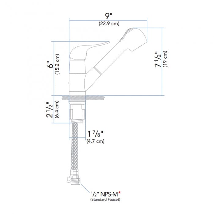 Ambassador Marine Qualifies for Free Shipping Ambassador Marine Stasis Small Pull-Out Galley Faucet Chrome #133-0112-CP