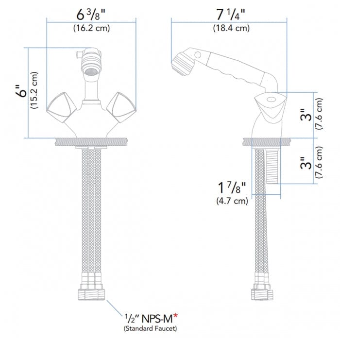 Ambassador Marine Qualifies for Free Shipping Ambassador Marine Trinidad Head/Shower Combo Faucet #134-0224-CK