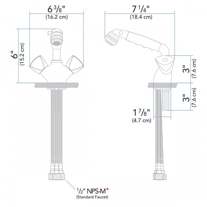 Ambassador Marine Qualifies for Free Shipping Ambassador Marine Trinidad Head/Shower Combo Faucet #134-0224-CW