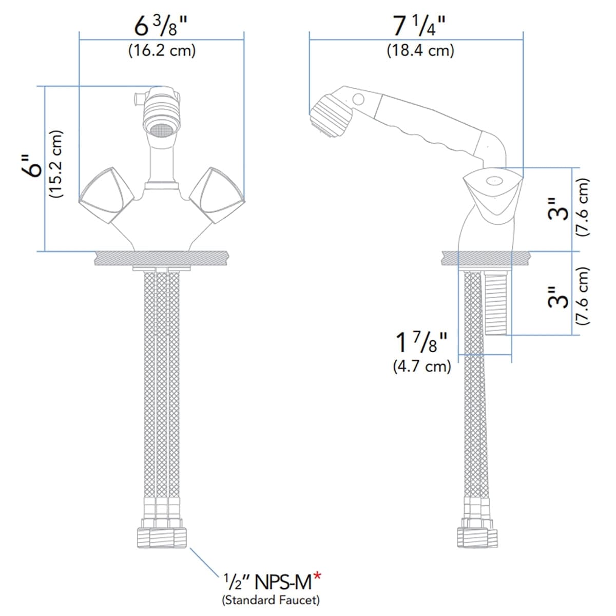 Ambassador Marine Qualifies for Free Shipping Ambassador Marine Trinidad Head/Shower Combo Faucet #135-0204-CW