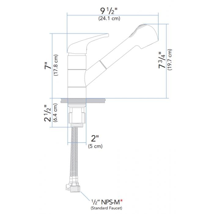 Ambassador Marine Qualifies for Free Shipping Ambassador Marine Universal/Pacifica Pull-Out Galley Faucet #132-0003-CP