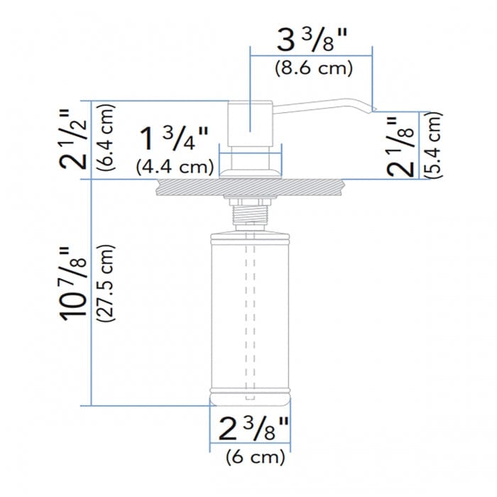 Ambassador Marine Qualifies for Free Shipping Ambassador Marine Universal Soap Dispenser Counter Mount #130-0011-CP
