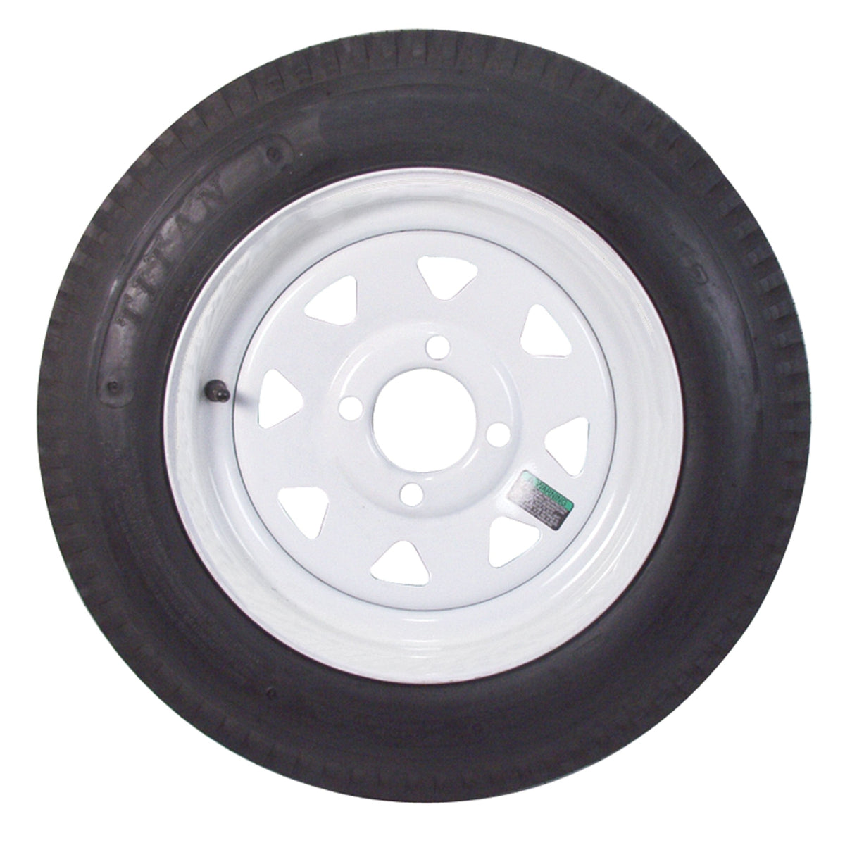 Americana Tire & Wheel In-Store Pickup Only Americana 530-12 C/5-Hole W/Speaker White Straight Rim #30820