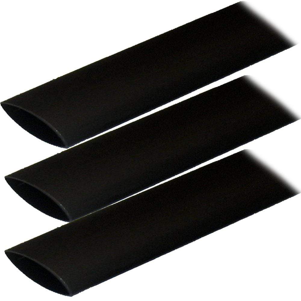 Ancor Qualifies for Free Shipping Ancor 1" Black Heat Shrink Tubing 6" 3-pk #307106