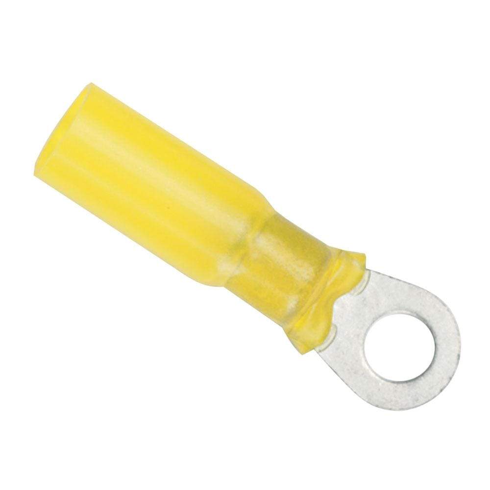 Ancor Qualifies for Free Shipping Ancor Lined Heat Shrink Ring Terminal 12-10 1/4" Yellow 100-pk 312499