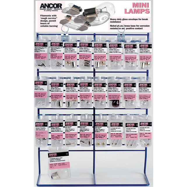 Ancor Qualifies for Free Shipping Ancor Miniature Lamp Display #DR1550
