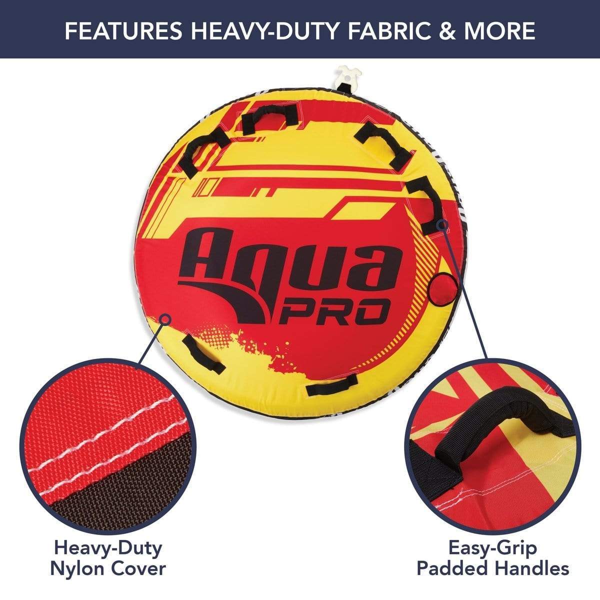 Aqua Leisure Qualifies for Free Shipping Aqua Leisure Aqua Pro 60" 1-Rider Towable Tube PVC #APL19981