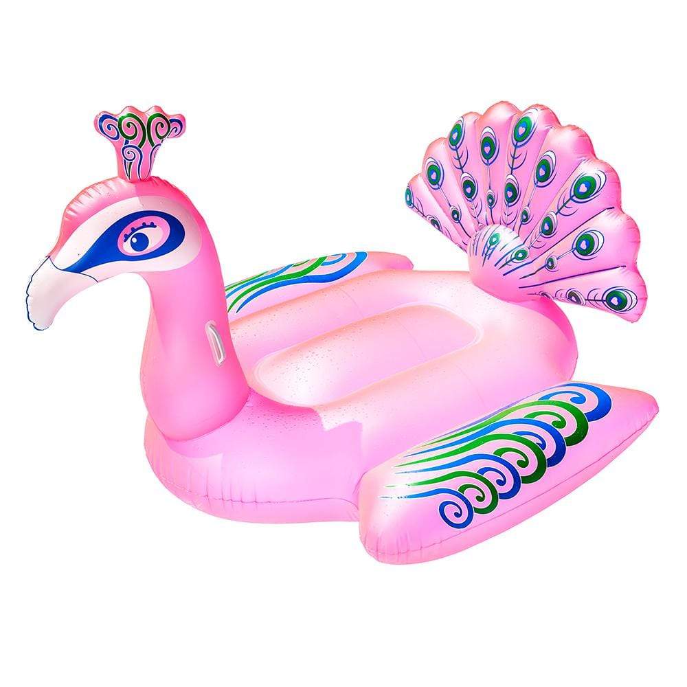 Aqua Leisure Qualifies for Free Shipping Aqua Leisure Princess Peacock Ride-On Float 72" Pink #AFR13613PK