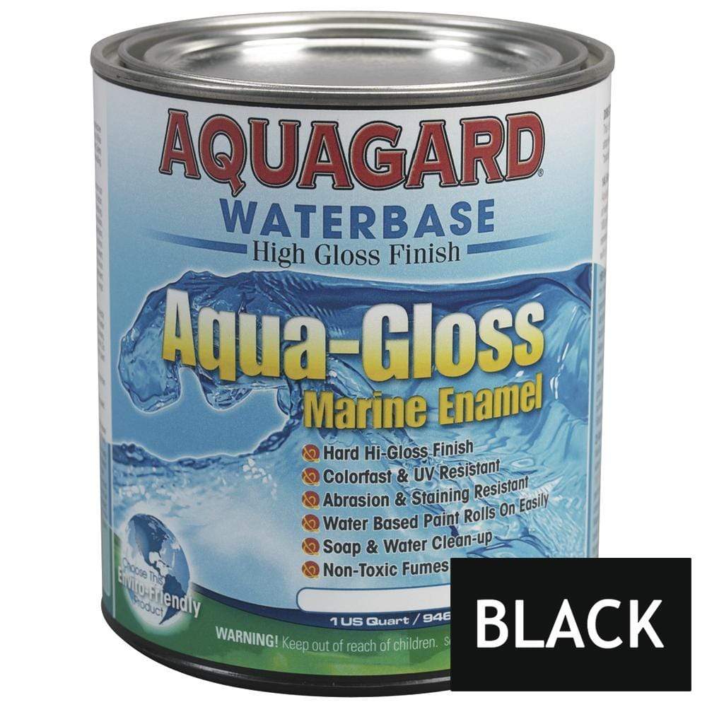 Aquagard Qualifies for Free Shipping Aquagard Aqua Gloss Waterbased Enamel 1 Quart Black #80001