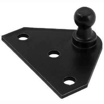 Attwood 3H Series Bracket Black Painted Finished Ball Pem #SL3HBP3-7