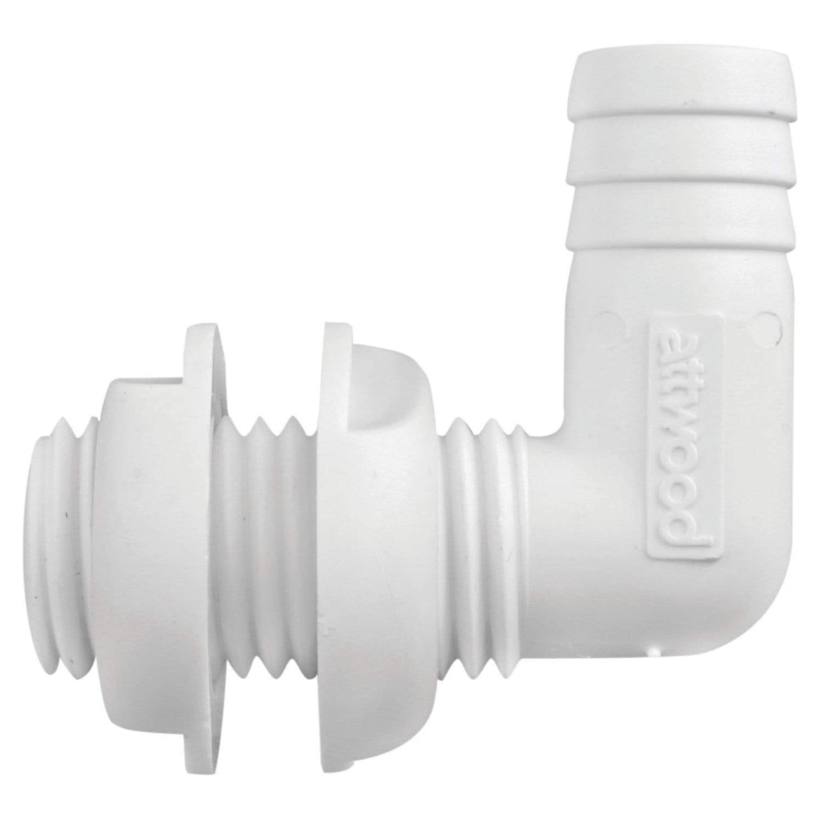 Attwood Marine Qualifies for Free Shipping Attwood 90-Degree Thru-Hull Connector 3/4" Hose Black #3880-1