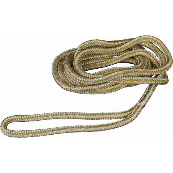 Attwood Marine Qualifies for Free Shipping Attwood Dock Line Gold Double Braid Nylon 3/8" x 15' #11701-7