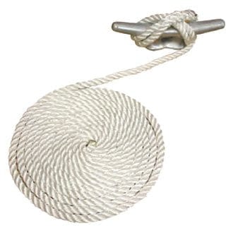 Attwood Marine Qualifies for Free Shipping Attwood Dock Line White Twisted Nylon 3/8" x 10' #11711-7