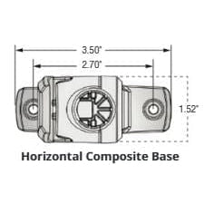 Attwood Marine Qualifies for Free Shipping Attwood Fold-Down All-Round 20" Horzontal Mount #5550-PA20-7
