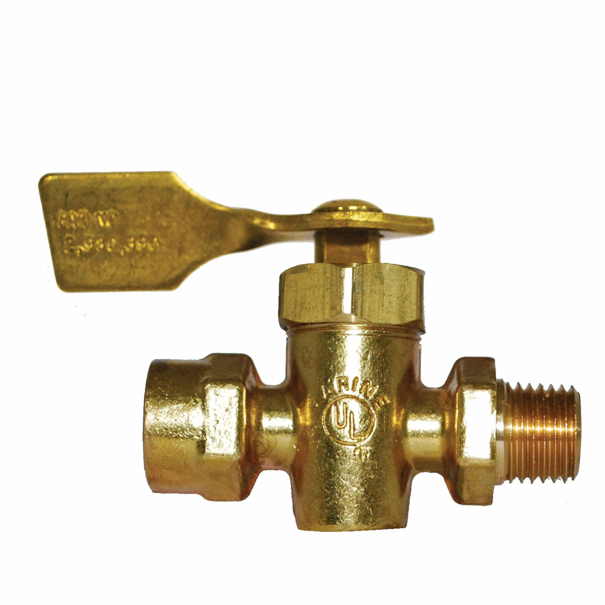 Attwood Fuel Shut-Off Valve 1/4" NPT x 1/4" NPTF Brass #88FV200-6