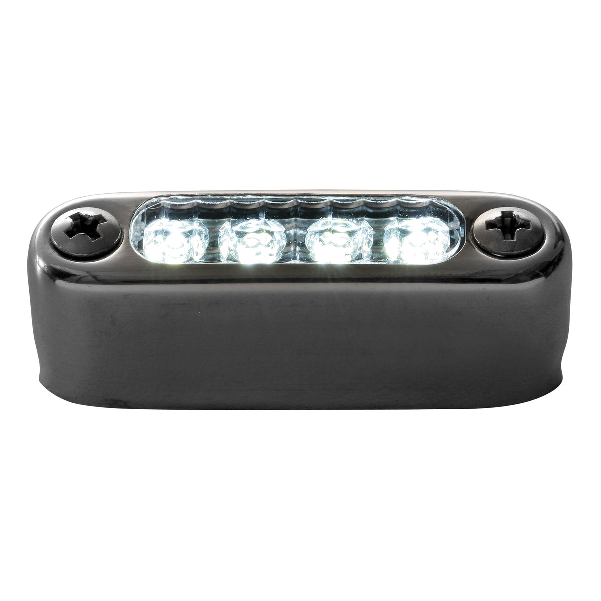 Attwood LED Micro Lights SS Bezel Horizontal Mount White #6351W1