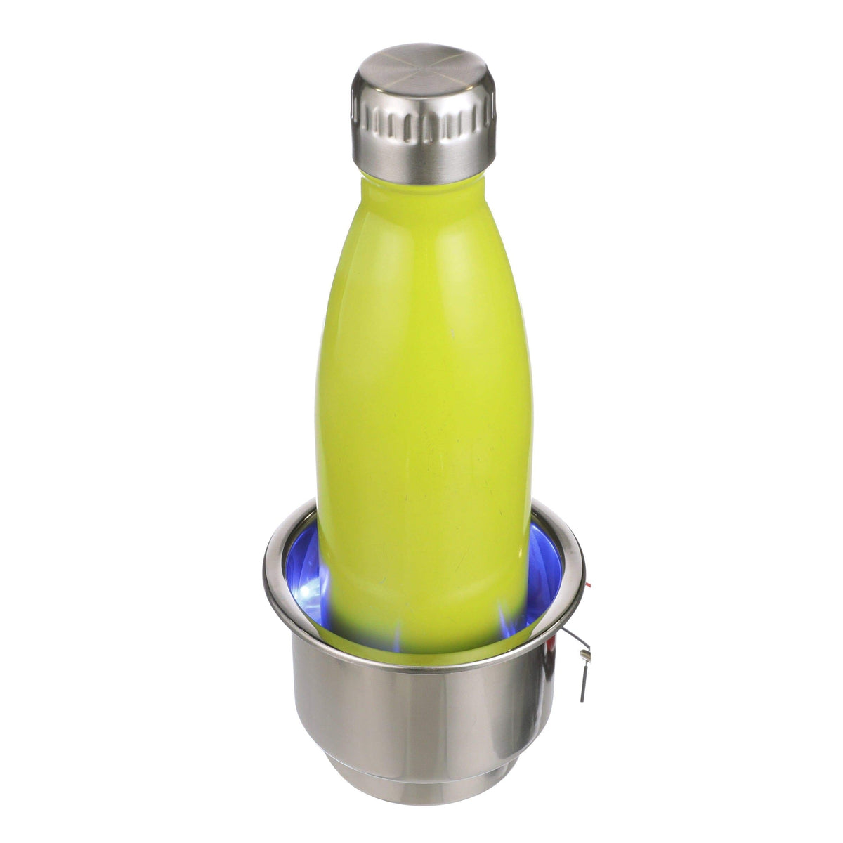 Attwood Marine Cup Holder SS Blue LED #11786B-7