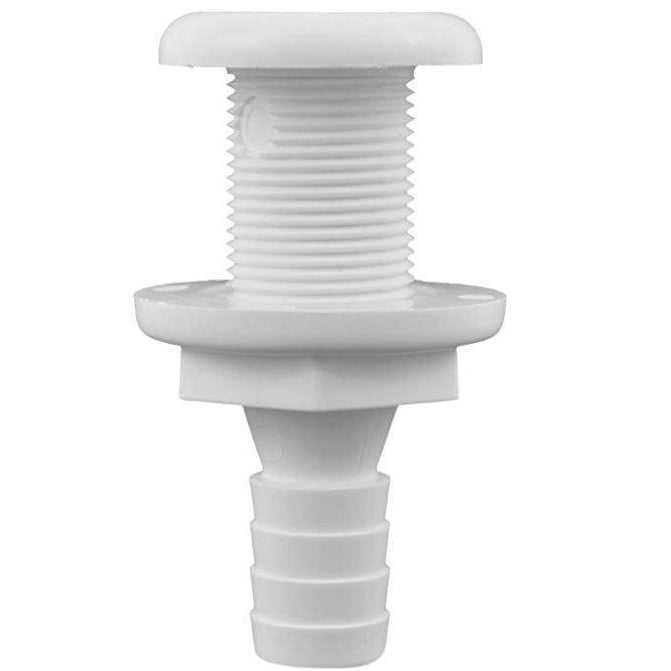 Attwood Straight Thru Hull Connecdtor 3/4 Inch White #3873-1
