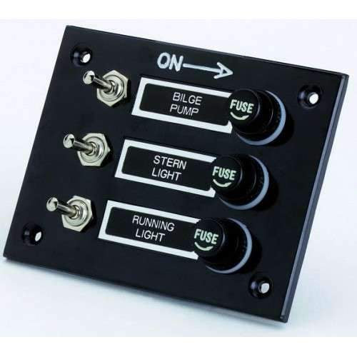 Attwood Marine Qualifies for Free Shipping Attwood Toggle Switch Panel 3-Gang 4-1/2" x 3-5/8" #14234-3