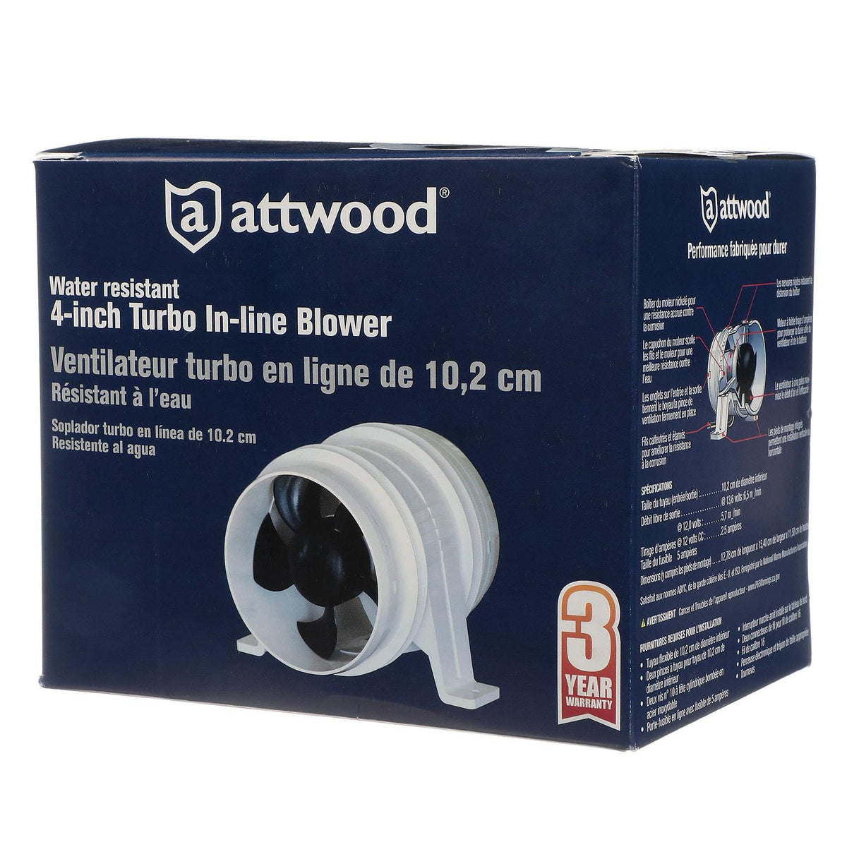 Attwood Marine Qualifies for Free Shipping Attwood Turbo 4000 Series II Blower 12v for 4" Water Resistant #1749-4