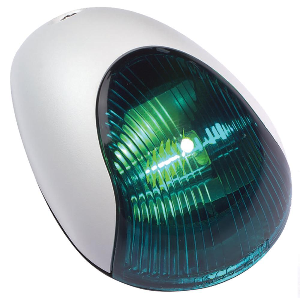 Attwood Marine Qualifies for Free Shipping Attwood White Vertical Mount Sidelight Green 2nm #3834G7