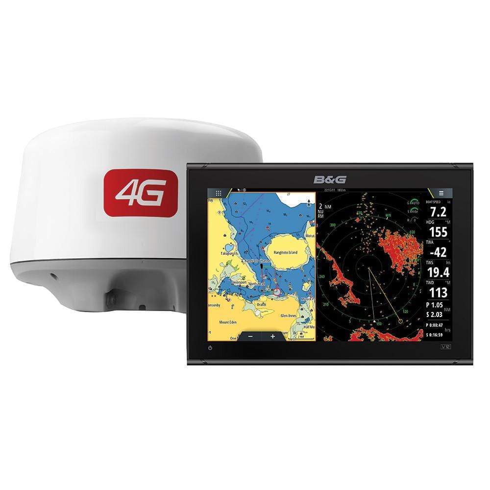 B&G Vulcan 12 Chartplotter/Fishfinder 4G Radar Bundle #000-14157-001G