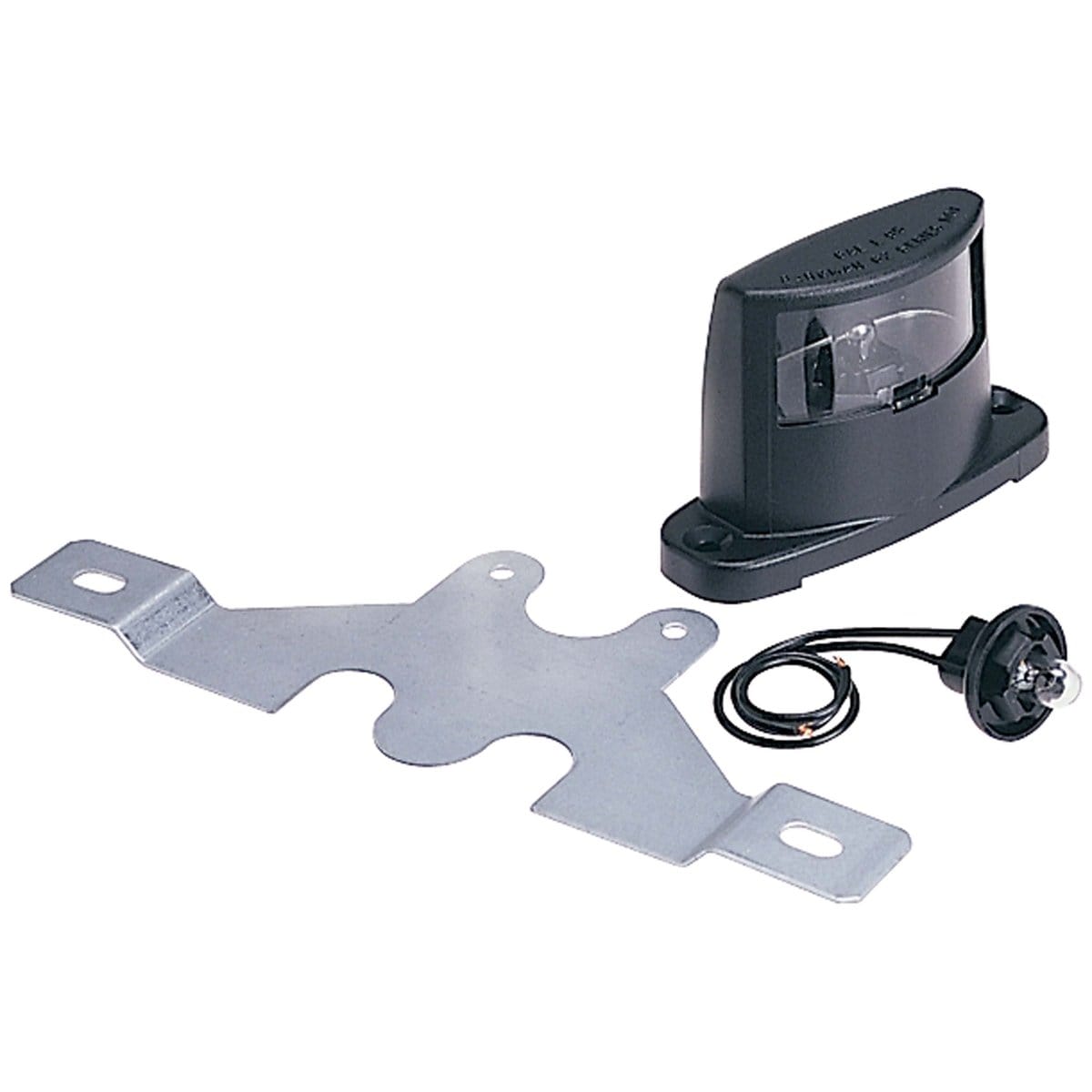 Bargman Qualifies for Free Shipping Bargman License Light #62 with Black Base and Bracket #34-62-002