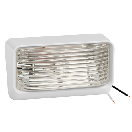 Bargman Qualifies for Free Shipping Bargman Porch Light #78 Clear Lens with White Base #31-78-531