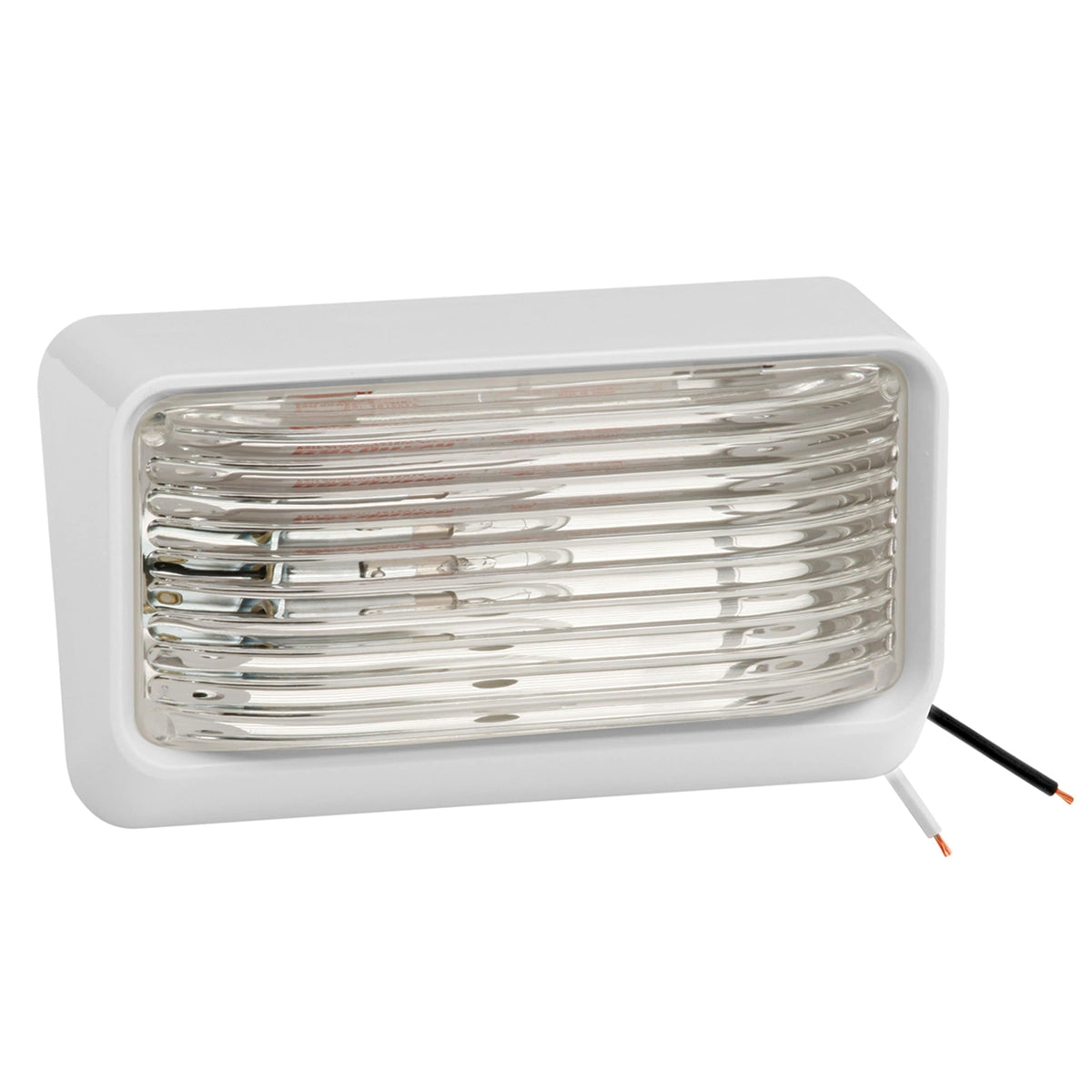 Bargman Qualifies for Free Shipping Bargman Porch Light #78 Clear Lens with White Base #31-78-531