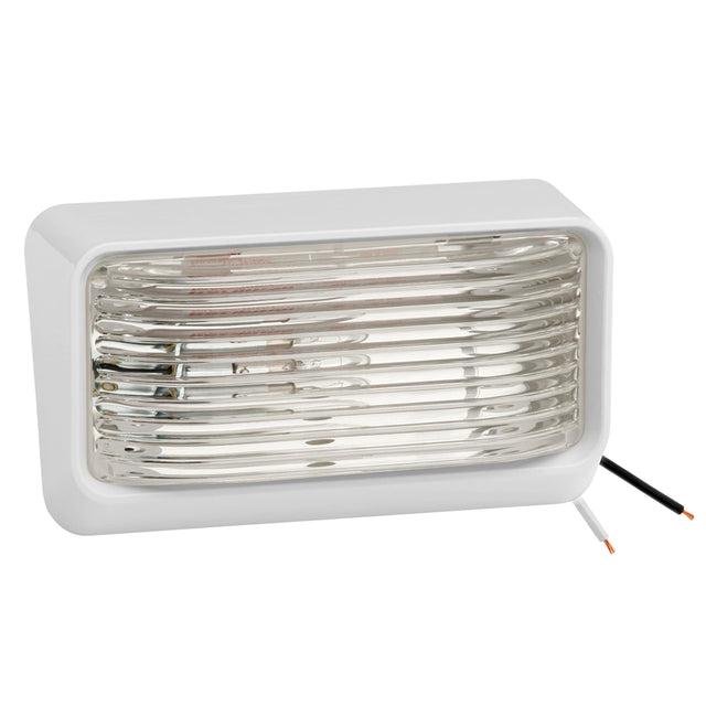 Bargman Qualifies for Free Shipping Bargman Porch Light #78 Clear Lens with White Base #31-78-531