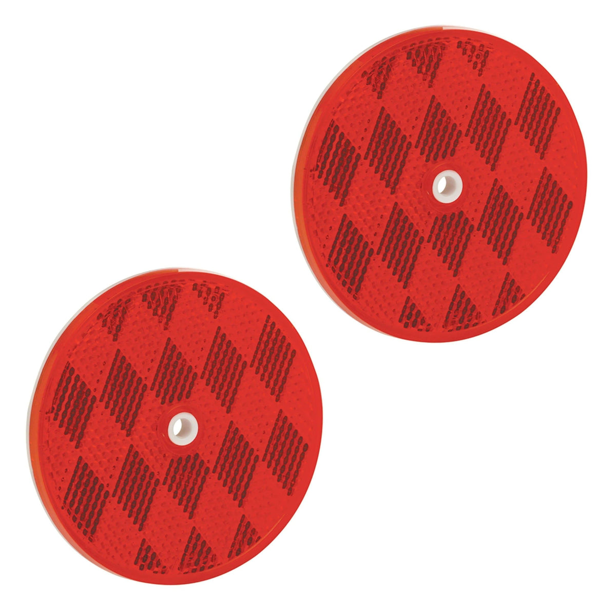Bargman Reflector 3-3/16" Round Center Mount Red #74-68-010