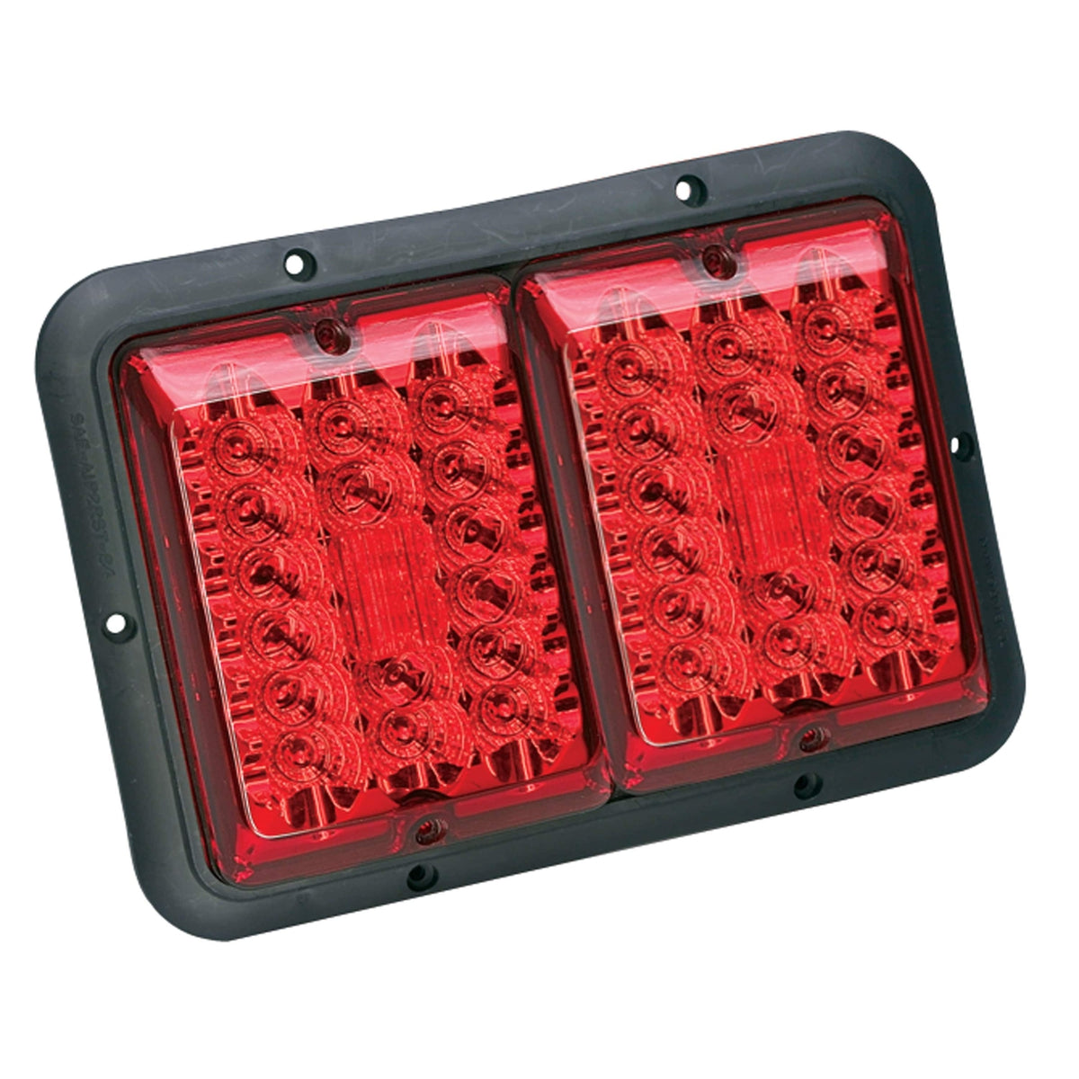 Bargman Taillight Red and Red LED with Black Base #48-84-527
