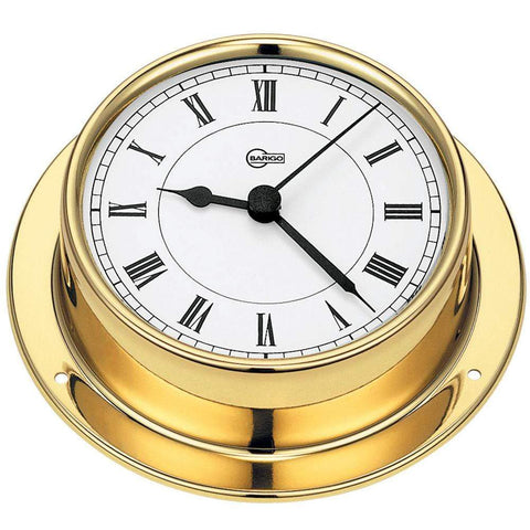 BARIGO Qualifies for Free Shipping Barigo Quartz Clock 3.3" Dial Brass Housing Tempo Series #683MS