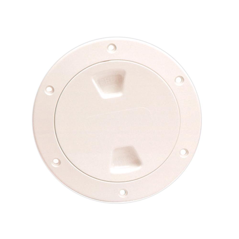 Beckson Marine Qualifies for Free Shipping Beckson 4" Smooth Center Screw Out Deck Plate Beige 4.5" Cut #DP40-N