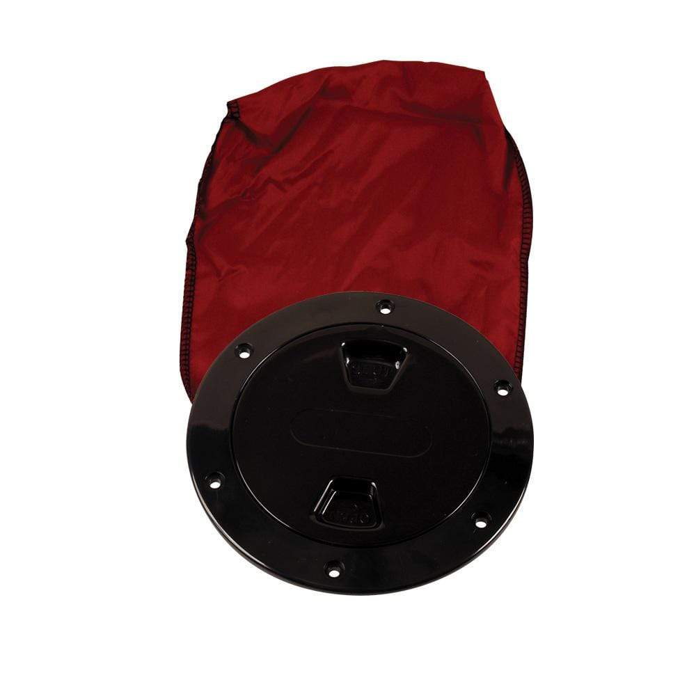 Beckson Marine Qualifies for Free Shipping Beckson 4" Stowaway Deck Plate Black 12" Bag 4.5" Cutout #DP40BB