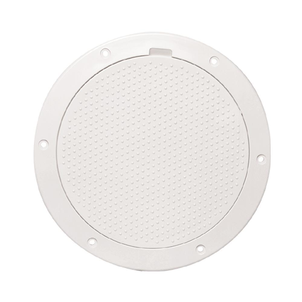 Beckson Marine Qualifies for Free Shipping Beckson 6" Non-Skid Pry Out Deck Plate White 6.5" Cutout #DP63-W