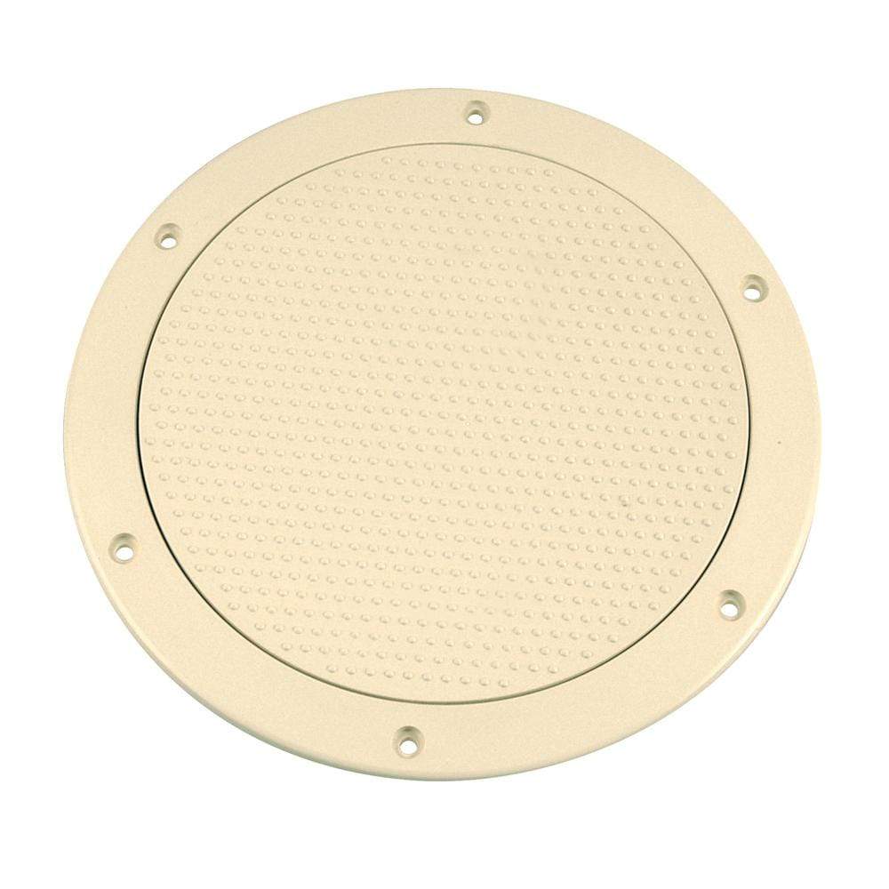 Beckson Marine Qualifies for Free Shipping Beckson 6" Non-Skid Screw Out Deck Plate Beige 6.5" Cutout #DP62-N
