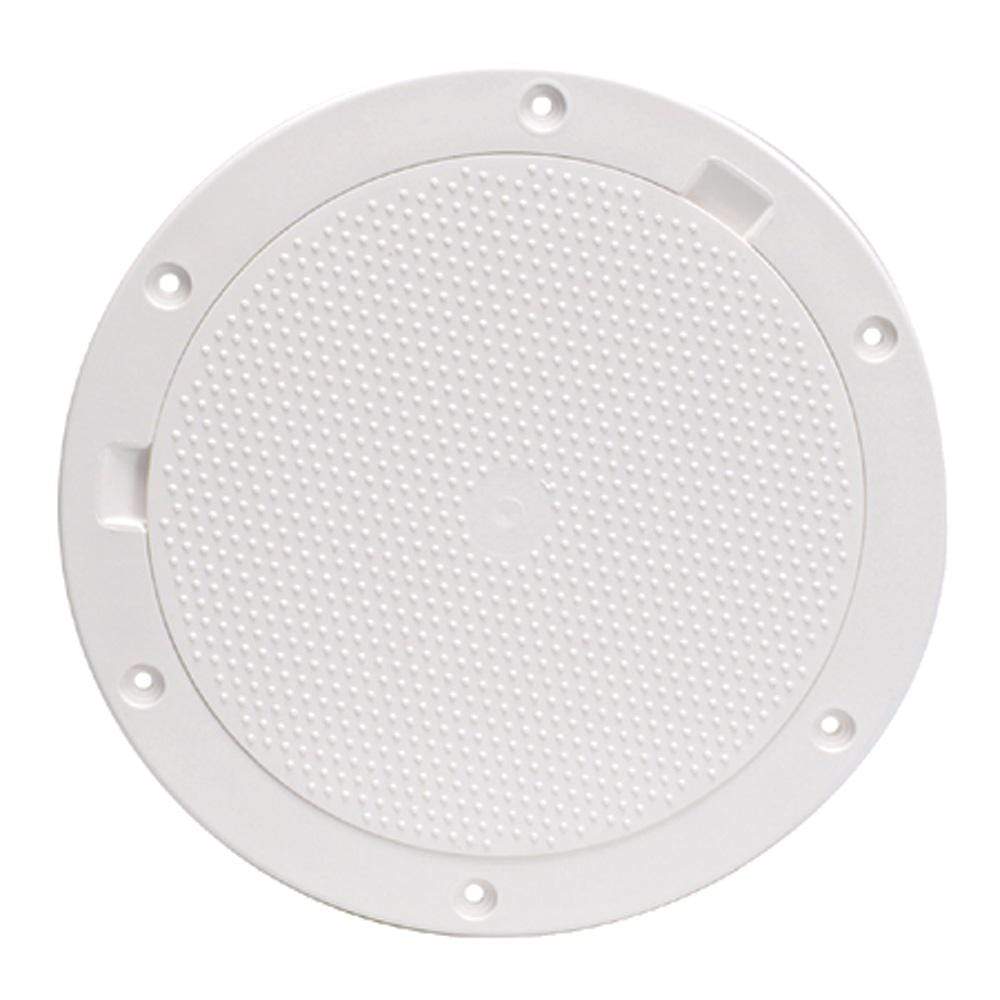 Beckson Marine Qualifies for Free Shipping Beckson 8" Non-Skid Pry Out Deck Plate White 8.5" Cutout #DP83-W