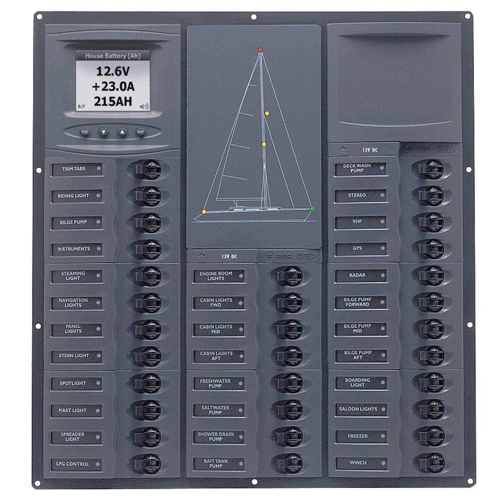 BEP Marine Qualifies for Free Shipping BEP Cruiser Series DC Circuit Breaker Panel with Digital #NC32Y-DCSM